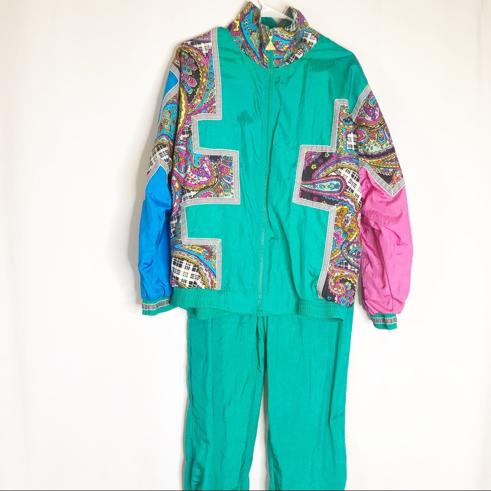 VINTAGE Casual Isle Womens 80s Lined Windbreaker
